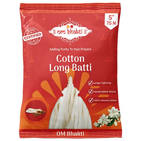 Buy Om Bhakti Wick For Diya - Pure Cotton, Used To Light Oil Lamps ...