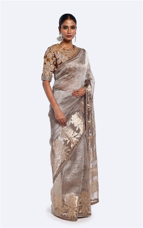 Onaya - Nakshi Zari Tissue Saree - Elahe