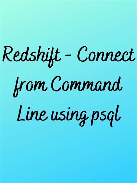 Image result for Psql Command Line Windows