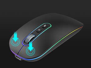 Amazon.in: Buy cimetech Dual Mode (BT 5.1+2.4G) Wireless Mouse with LED ...