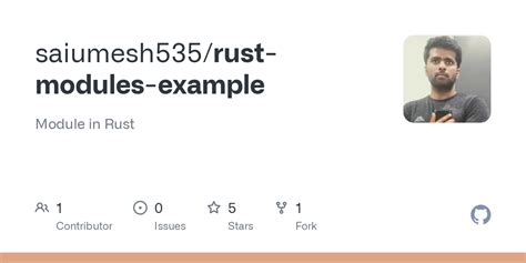 GitHub - saiumesh535/rust-modules-example: Module in Rust