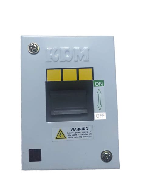 KDM 3-Pole Metal MCB Box (White) : Amazon.in: Home Improvement