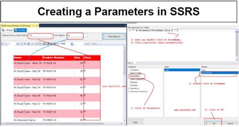 Image result for SSRS Example Add Parameters