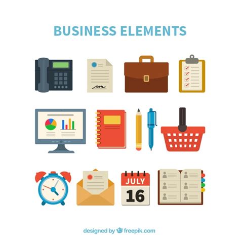 Business element collection | Free Vector