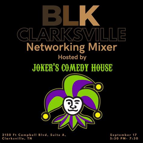 September Networking Mixer, Joker's Comedy House, Clarksville, 17 ...