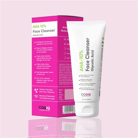 Aha Cleanser - Glycolic Acid Face Wash Online | CosIQ