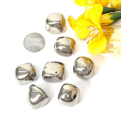 Buy Pyrite Tumble stone For Money and Fame online at Talk to Crystals