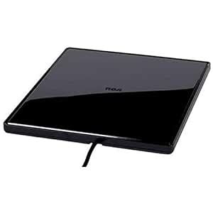RCA Amplified Indoor Flat HDTV Antenna ââ‚¬â€œ Multi-Directional VHF ...
