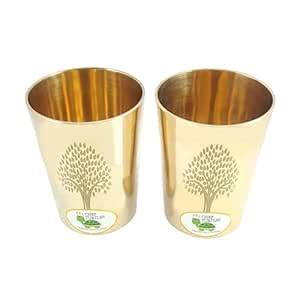 Buy CHEF TURTLES Pure Bronze Water Glasses Handmade Kansa Glass Tumbler ...
