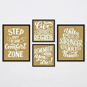 ARTELLY Motivational Quotes Wall Art Frames - Inspirational Quotes ...
