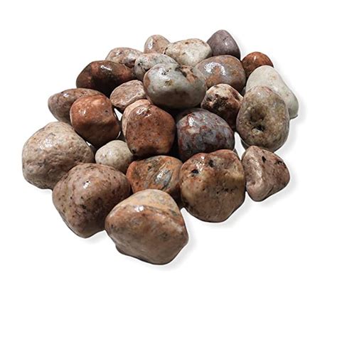 Pack of 5kg Pebbles Unpolished River Stone Garden Home Décor Wooden ...