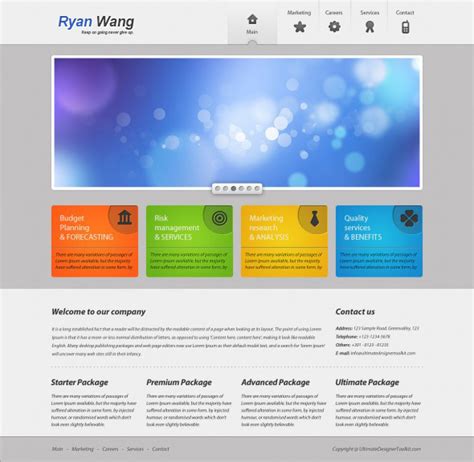 优秀网页教程(1) 如何创建一个绚丽多彩的商业Web页面_王羽枫-站酷ZCOOL