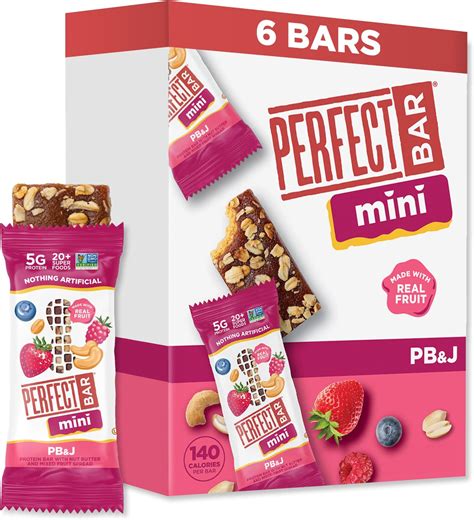 Amazon.com: Perfect Bar Mini Gluten-Free PB&J Refrigerated Protein Bar ...