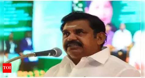 Save yourself from DMK: EPS to people | Chennai News - Times of India
