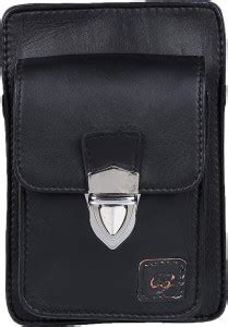 Carnieblaze Genuine Lether Waist Bag Hip Bump Pouch in Black color for ...
