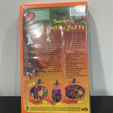 Barney's Halloween Party VHS 1998 Clamshell **SEALED NEW** 45986020246 ...