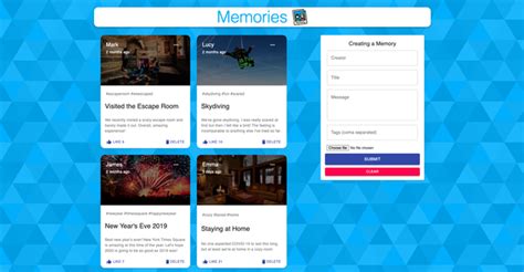 Image result for Mern Stack Memories App JavaScript Mastery