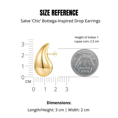Salve Teardrop Chunky Gold Earrings