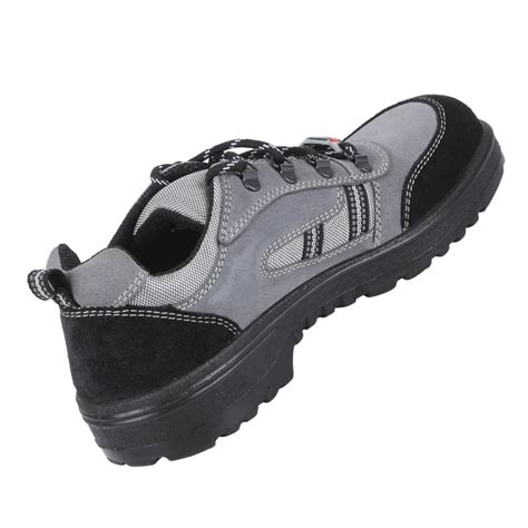 Buy Warrior Grey Steel Toe Industrial Safety Shoe for Men 98-254 By Liberty