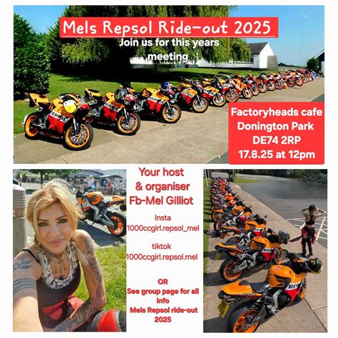 MELS REPSOL RIDE-OUT 2025, FactoryHeads, Castle Donington, 17 August ...