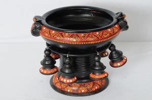 Shabana Art Potteries Handmade Decorative Flower Pot / Uruli / Urli ...