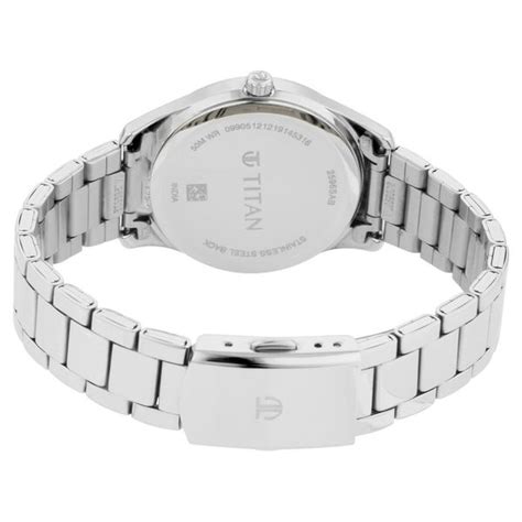 Buy Online Titan Quartz Analog Blue Dial Stainless Steel Strap Watch ...
