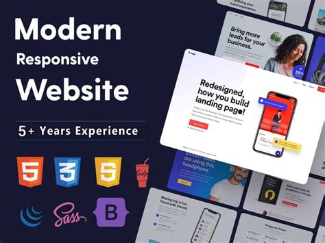 Modern HTML CSS Templates 的图像结果