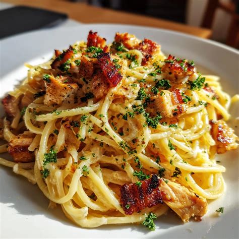 Creamy Carbonara Pasta with Chicken in 30 Minutes - Wilingga Recipes