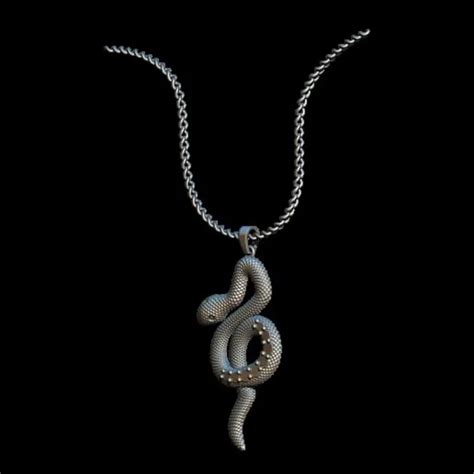 Snake Locket STL & 3DM Model Download - Exquisite Pendant Design
