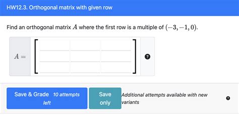 Image result for Orthogonal Matrix Example 3X3