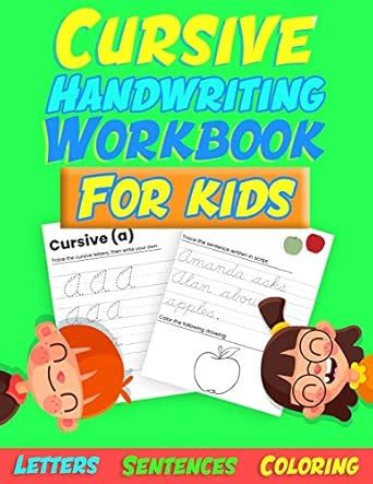 Buy Cursive Handwriting Workbook For Kids: Fun and Easy Beginning ...
