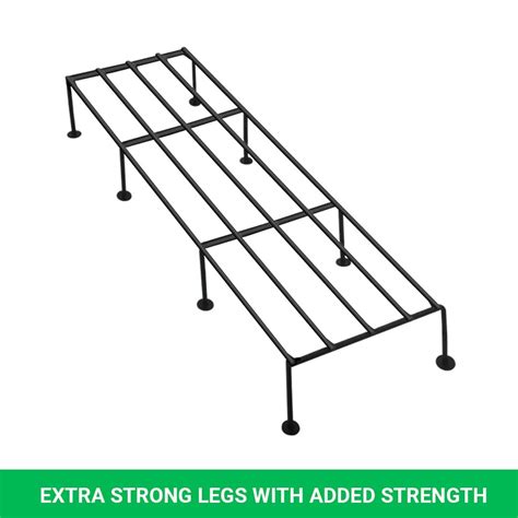 NAYRA Metal Planters Long Stand, Black, Stylish Long Strong legs ...