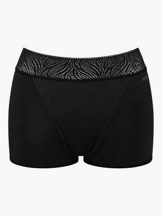 sloggi High Absorbency Shorts Period Knickers, Pack of 2, Black