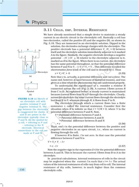 Current Electricity - NCERT Book of Class 12 Physics Part I