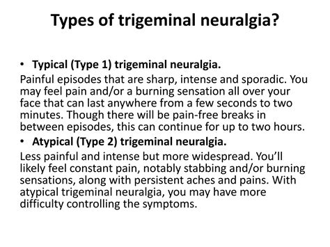 Trigeminal Neuralgia and its cause and treatment | PDF