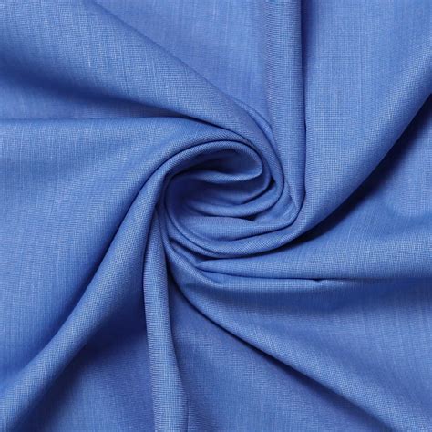 Men's Cotton Plain Unstitched Shirt Fabric (Blue, Free Size)– Uniform ...