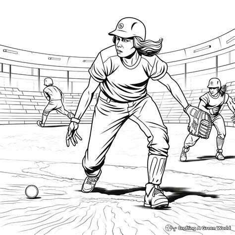 Free Softball Coloring Pages, Download Free Softball Coloring Pages png ...