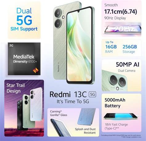 REDMI 13c 5G (128 GB Storage, 4 GB RAM) Online at Best Price On ...