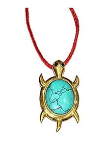 DEVAMA THE DIVINE® Turtle Design Turquoise/FEROZA Reiki Healing Stone ...