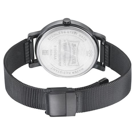 Buy Online Sonata Onyx Black Dial Women Watch With Stainless Steel ...