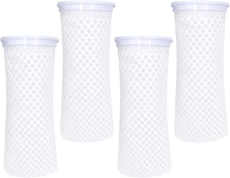 AYWFEY 4 Pcs 4inch 150 Micron Honeycomb Filter Socks, Marine Aquarium ...