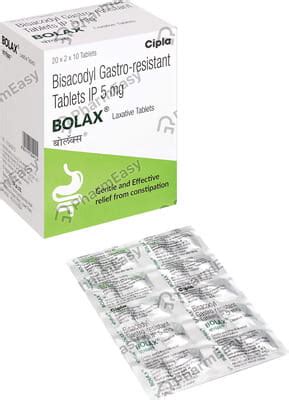 Buy Bolax 5 MG Tablet (10) Online & Save Up to 24% at PharmEasy