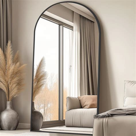 Amazon.com: MELOMOIR Arched Oversized Floor Mirror, 81"x41", Full Body ...