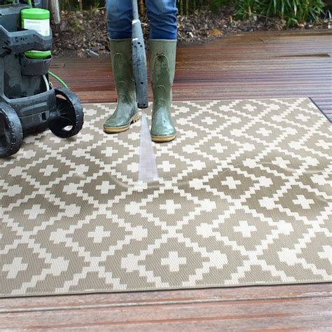 World Rug Gallery Seville 3 X 5 (ft) Gray Indoor/Outdoor Geometric ...