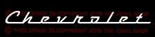 Buy Chevrolet Script Emblem look decal sticker,hot rod,gasser, Bel Air ...