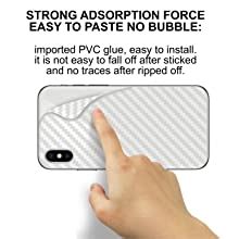Case Creation Ultra Thin Slim Fit 3M Clear Transparent 3D Carbon Fiber ...