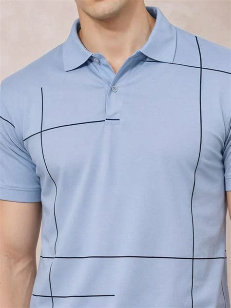 Adro Cotton Polo T Shirt for men | Regular Fit Printed Polo T-shirt