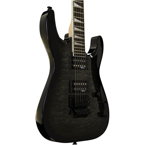 Jackson JS32Q Dinky Electric Guitar, Trans Black at Gear4music