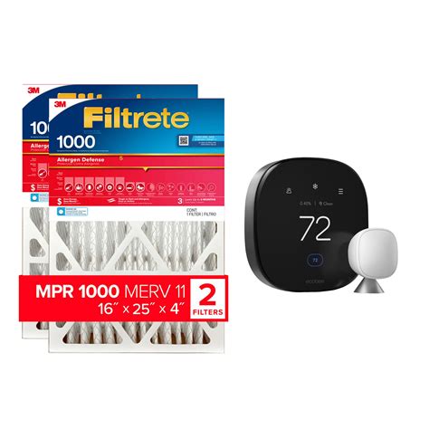 Shop ecobee Smart Premium Black Wi-Fi Thermostat and Room Sensor ...
