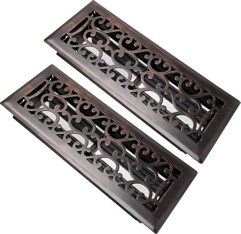 SANYCASA 2 Pack Floor Register 4x12 Inches Heavy Duty Walkable Steel ...